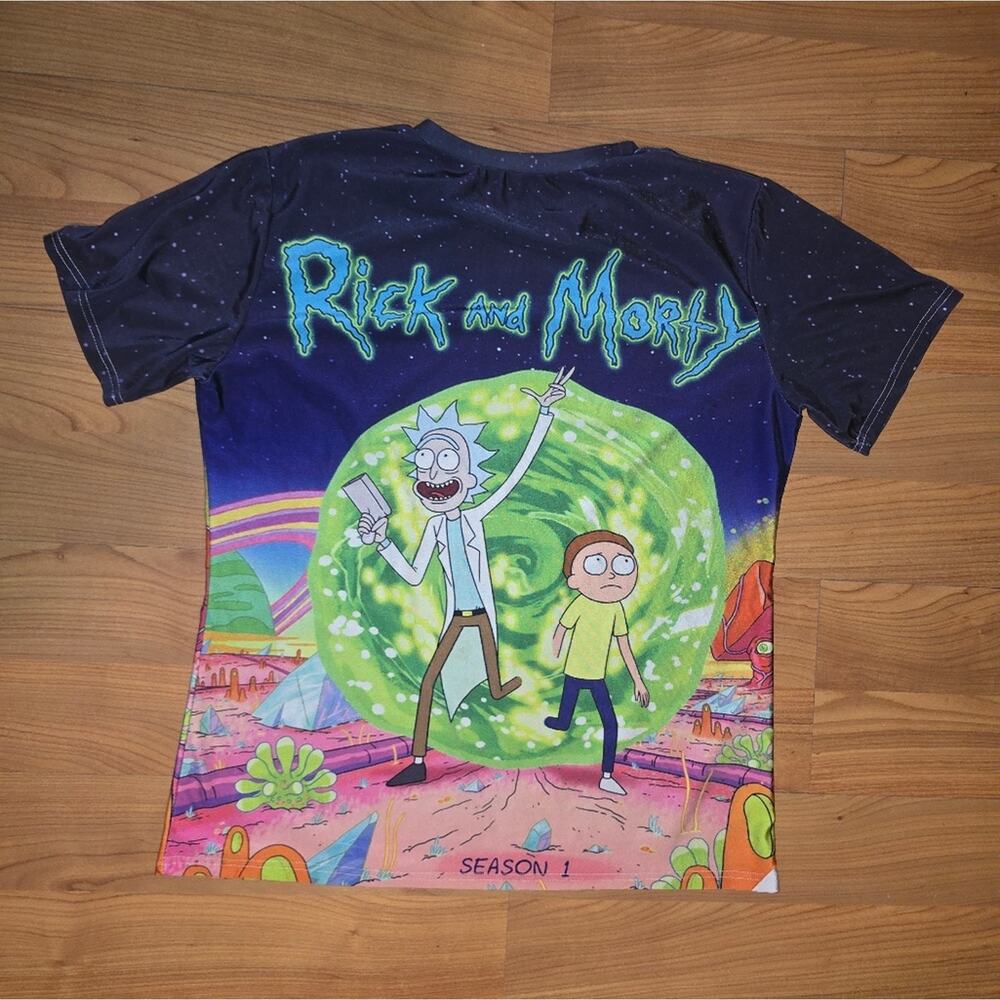 Rick and Morty Men's Short Sleeve T-Shirt - Multicolor - Picture 4 of 7